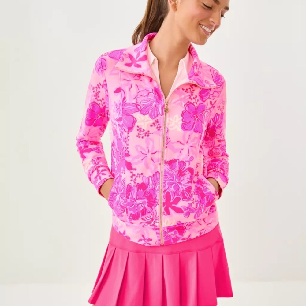 NWT Lilly Pulitzer Eleni Zip-Up UPF 50+